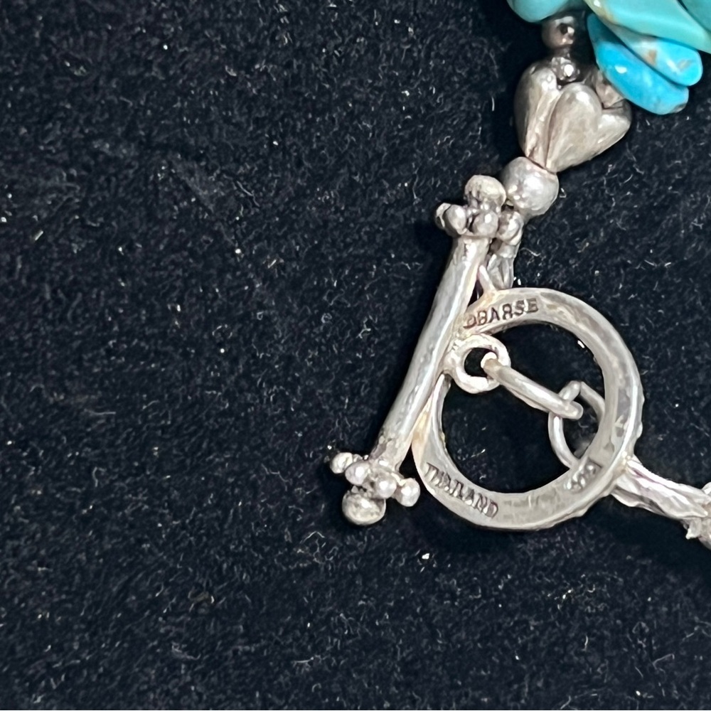 Hand Crafted Turquoise and Silver Bracelet☑️ - Picture 9 of 11